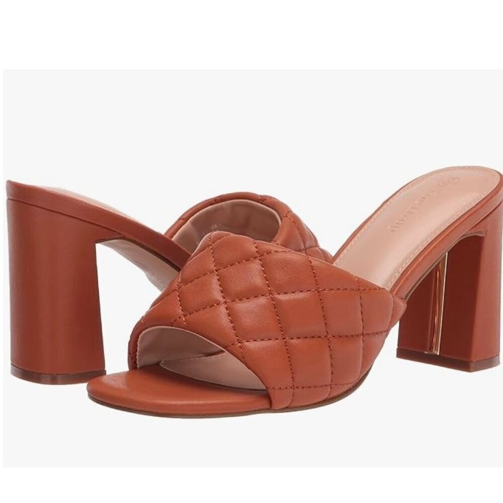 The Drop Women's Pattie High Block-Heeled Mule Sandal, Size 5